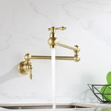 Brushed Gold Antique Pot Filler #201790