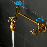 Shiny Gold Antique Pot Filler #202423