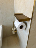 Modern Toilet Roll Holder with Cell Phone Shelf #201831