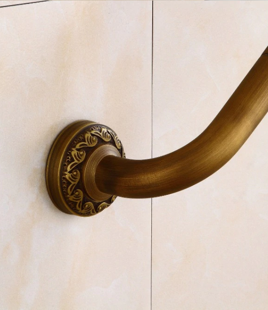 Antique Brass Grab Rail 45cm #201921 – TIC Bathrooms