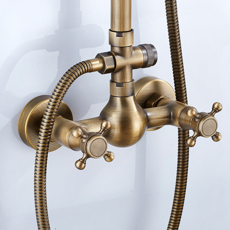 Wall Mounted Brass Shower With Hand Shower #201725 – TIC Bathrooms