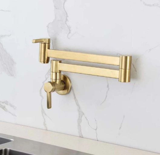 Modern Brushed Gold Pot Filler #20257 – TIC Bathrooms